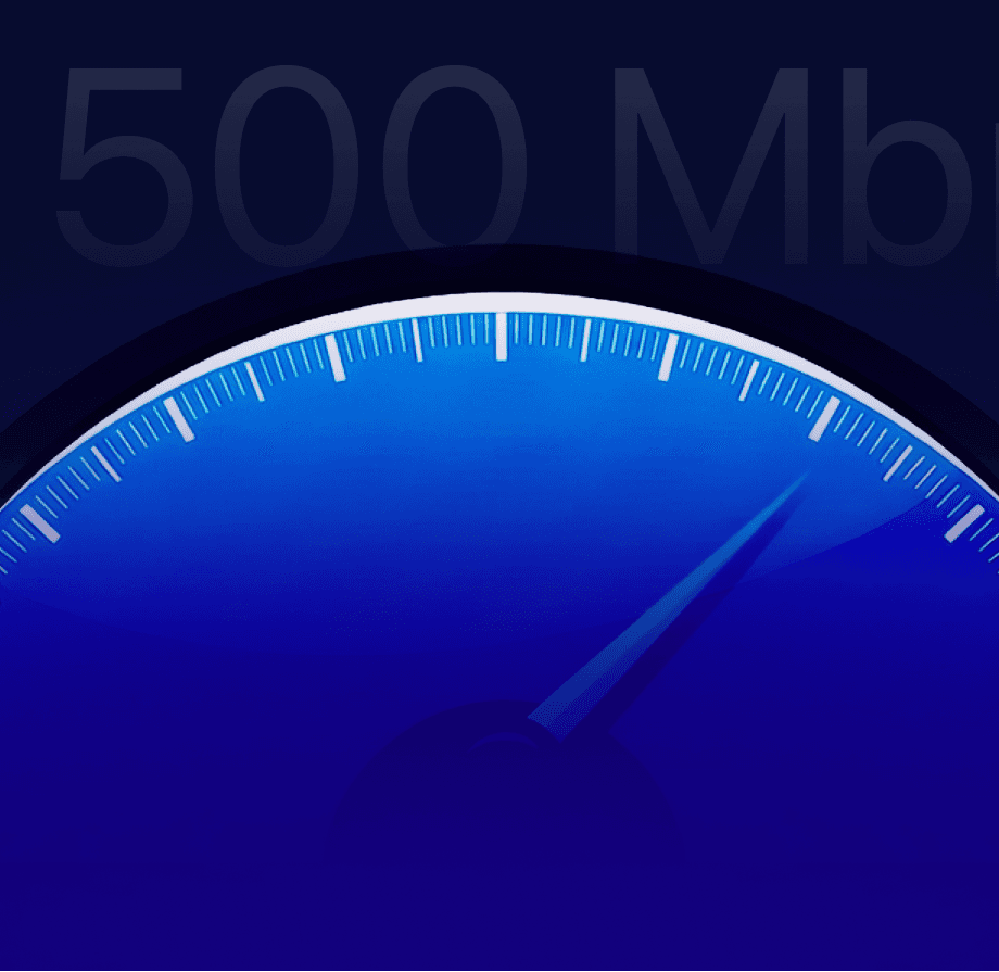 Баннер преимущества: Высокая скорость