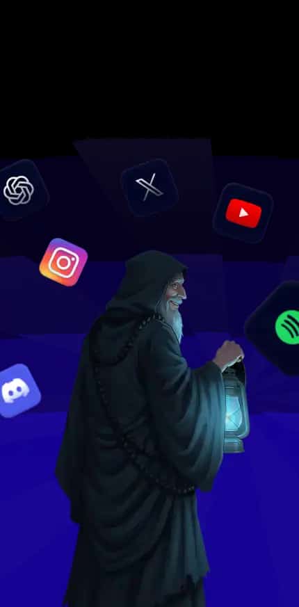 Анимированный фон секции Как это работает